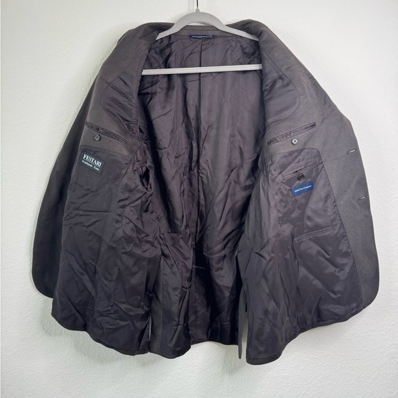 Festari Uomo Bocelli Men’s 100% Cashmere Blazer Sport Coat 42R Brown Canada Made - Picture 5 of 10